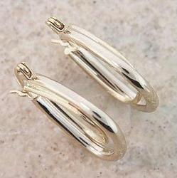 14K GOLD HOOP EARRINGS