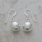 Sterling Silver Dangle Ball Earrings
