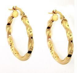14K Gold Big Hoop Earrings