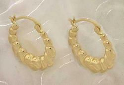 Large 14k Gold Hoop Earrings