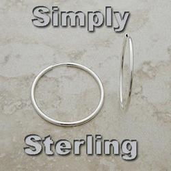 Sterling Silver Large Hoop Earringssterling 