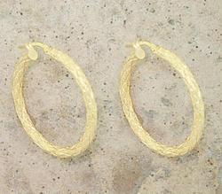 Large 14K Gold Hoop Earrings