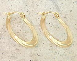 14K Gold Hoop Earrings