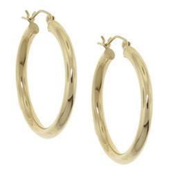 Genuine 10K Gold Hoop Earringsgenuine 