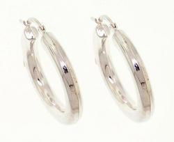 Sterling Silver Basic Hoop Earringssterling 