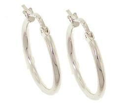 Sterling Silver Basic Hoop Earringssterling 