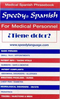 Speedy Spanish for Medical Personnelspeedy 