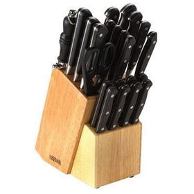 23pc Mega Cutlery Set Black