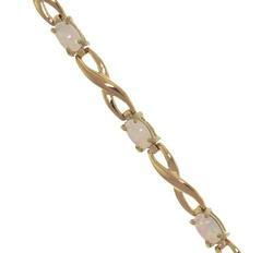 Opal and Genuine Gold Link Braceletopal 