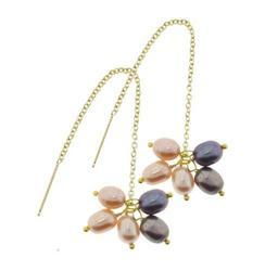 Freshwater Pearl 14K Gold Dangle Earringsfreshwater 