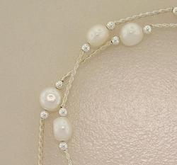 Freshwater Pearl Sterling Silver Necklacefreshwater 