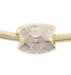 Mother of Pearl 14K Gold Slide Pendantmother 