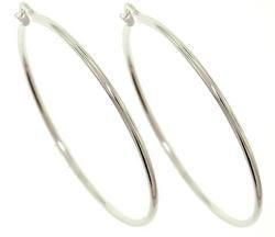 Sterling Silver Basic Hoop Earringssterling 