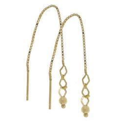 Genuine Gold Modern Threader Earringsgenuine 