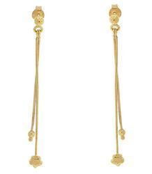 Genuine Gold Dangle Star Earringsgenuine 