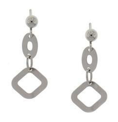 White Gold Dangle Earringswhite 