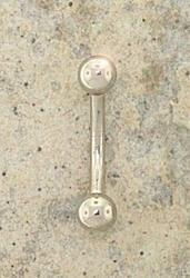 White Gold  Modern Belly Ring