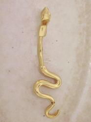 14K Gold Snake Belly Ringgold 