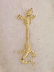 14K Gold Lizard Gecko Belly Ringgold 