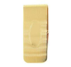 Men's Gold Electroplated French Fold Money Clip