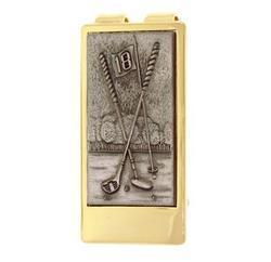 Men's Gold Electroplated Golf Money Clip