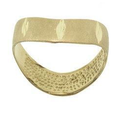 Diamond Cut Gold Brushed Thumb Ringdiamond 
