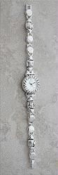 Ladies Stainless Steel Geneva Decorative Watchladies 