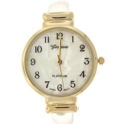 Stainless Steel Gold-tone Designer Bangle Watchstainless 