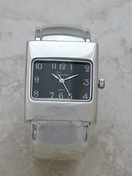 Stainless Steel Backed Designer Bangle Watchstainless 