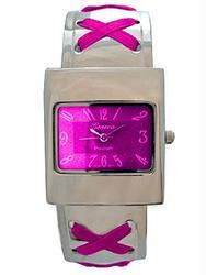 Stainless Steel Purple Fancy Designer Bangle Watchstainless 