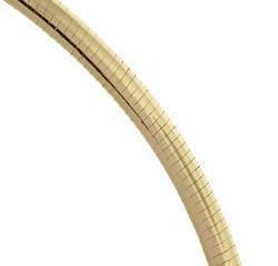 4mm Omega 16-inch Gold Necklaceomega 