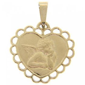 14KT Yellow Gold Pendant Good Angel to Watch Over Meyellow 