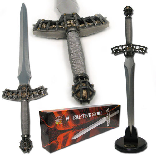 Whetstone&#8482; Hidden Skull Bones Dagger with stand