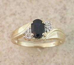Sapphire and Diamond Ringsapphire 