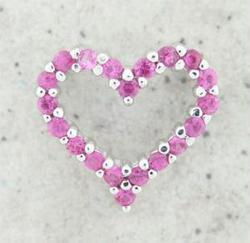 Ladies Pink Sapphire 14K Gold Pendantladies 
