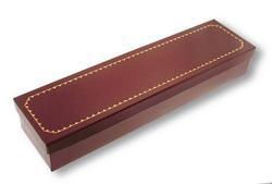 Burgundy Leather High Fashion Bracelet Gift Box