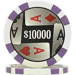 100 4 Aces Poker Chips - $10,000aces 