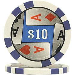 100 4 Aces Poker Chips - $10aces 