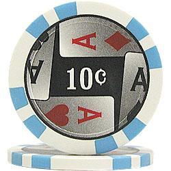 100 4 Aces Poker Chips - 10&#162;aces 