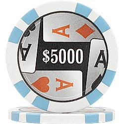 100 4 Aces Poker Chips - $5000aces 