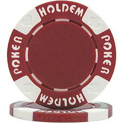 100 Suit Holdem Poker Chips - Redsuit 