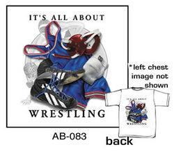 It's All About Wrestling T-Shirt (White)wrestling 