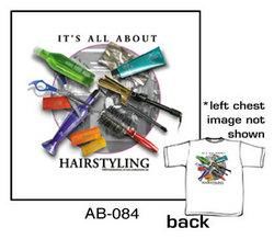 It's All About Hairstyling T-Shirt (White)hairstyling 