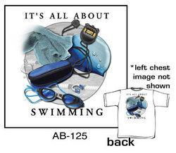 It's All About Swimming T-Shirt (White)