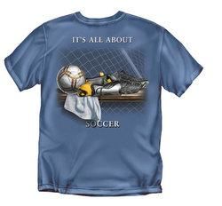 It's All About Soccer T-Shirt (Slate Blue)soccer 