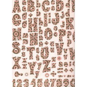 Scrapbooking Sticker Sheets - Lounge Alphabet Case Pack 25scrapbooking 
