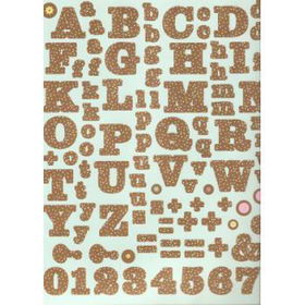 Scrapbooking Sticker Sheets - Bloom Alphabet Case Pack 25scrapbooking 