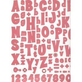 Scrapbooking Sticker Sheets - Smitten Alphabet Case Pack 24