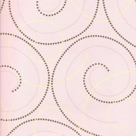 Scrapbooking Paper - Pink Dotted Swirl Case Pack 25