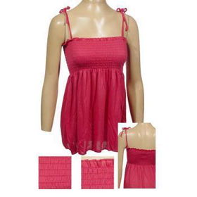 Ladies Fashion Sleeveless Smocked Top Case Pack 6ladies 